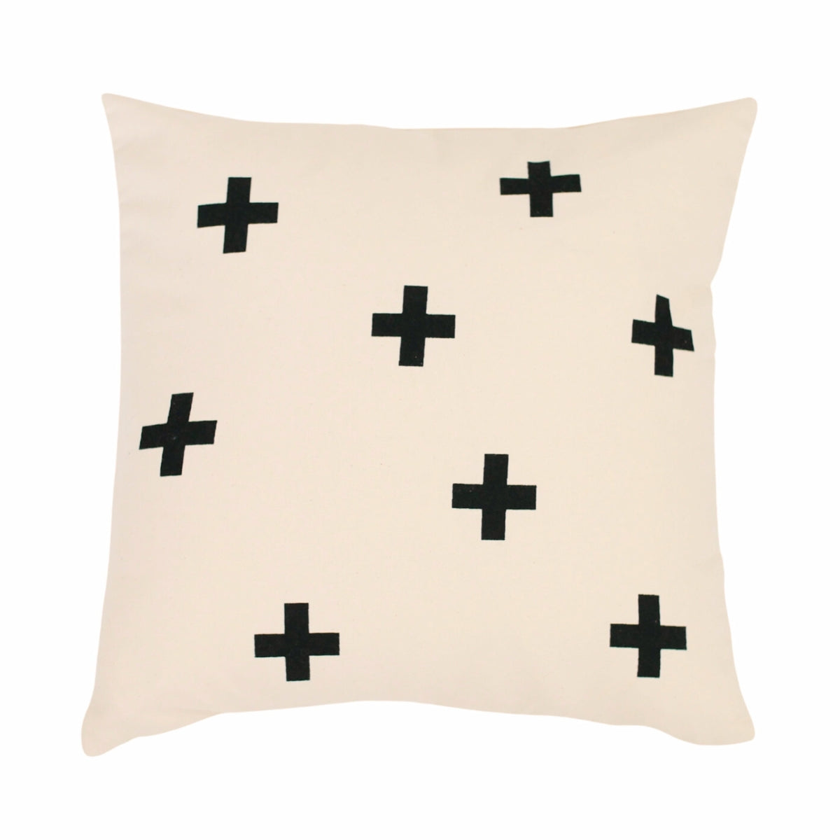 Black and cheap white cross pillow