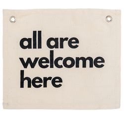 all are welcome here banner