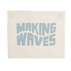 making waves canvas banner