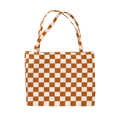 LIMITED EDITION: Checkered Tote Bag - Horizontal