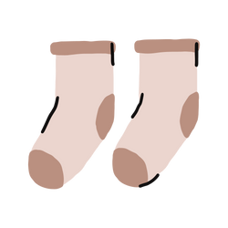 Two socks drawn